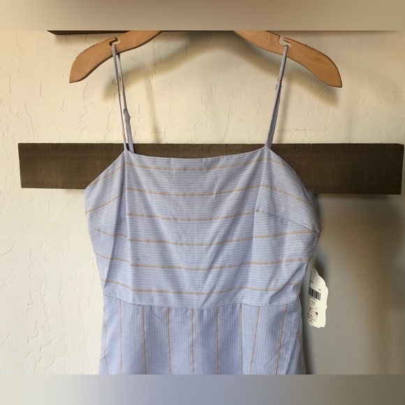Altar’d State||Pale blue sleeveless romper, skort front•••asymmetrical skirt,NWT - Picture 5 of 16